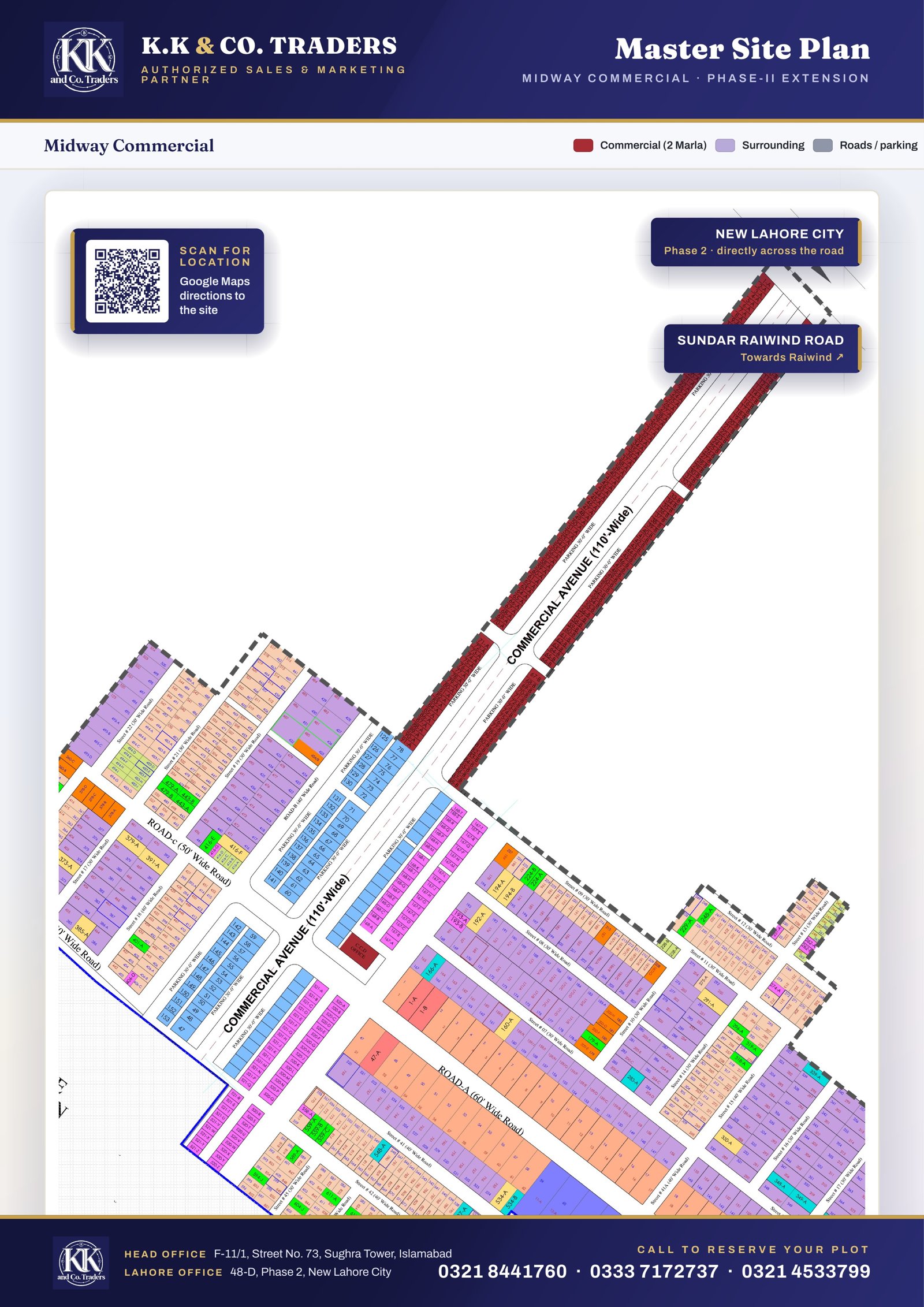 Midway Commercial site map
